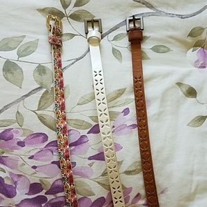 Aldo belts- 3 pack